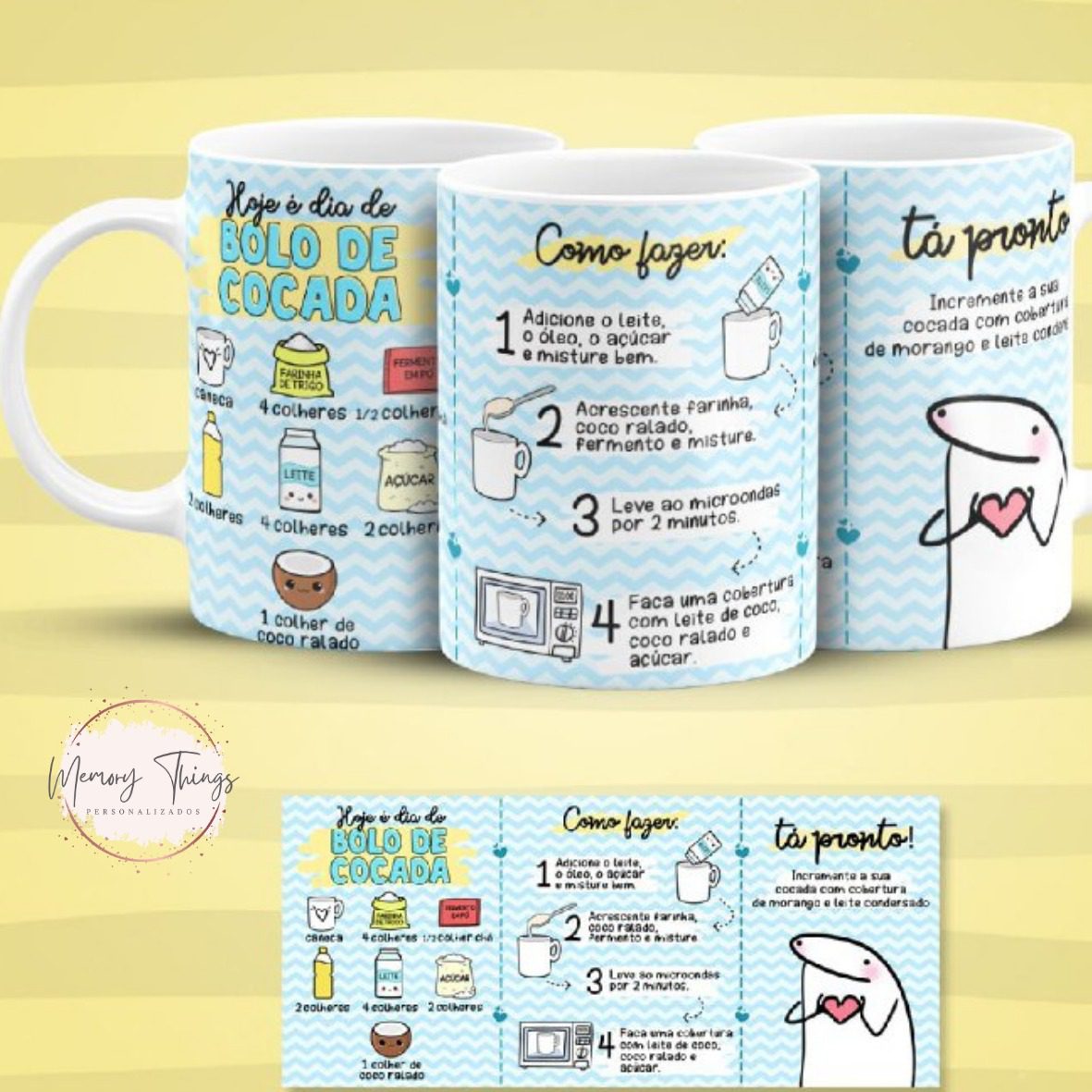 Caneca Receita Na Caneca Memory Things